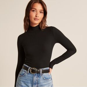 Long-Sleeve Mockneck Top